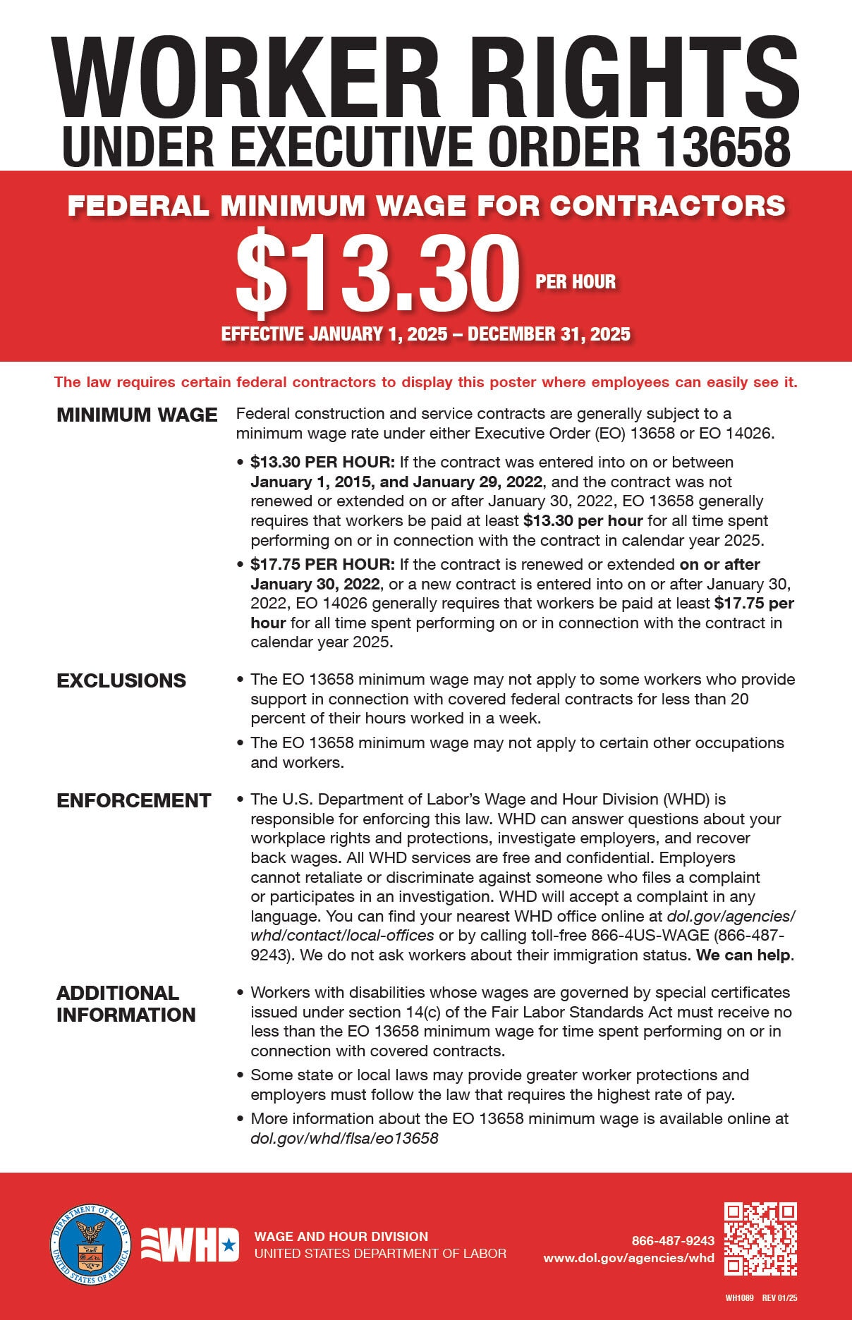 Image of Worker Rights under Executive Order 13658 (Federal Min. Wage for Contractors)